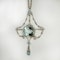 Aquamarine(21ct) & Diamond Festoon Pendant. CHIQUE to ANTIQUE - image 1