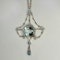 Aquamarine(21ct) & Diamond Festoon Pendant. CHIQUE to ANTIQUE - image 2