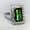 Tourmaline & Diamond Cluster Engagement Ring.  CHIQUE to ANTIQUE. STAND 375 - image 1