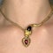 Victorian Gold & Garnet Snake Necklace CHIQUE to ANTIQUE - image 1