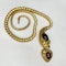 Victorian Gold & Garnet Snake Necklace CHIQUE to ANTIQUE - image 5