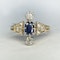 Sapphire Diamond Edwardian Ring. CHIQUE to ANTIQUE. STAND 375 - image 1