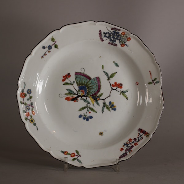 Meissen porcelain 'schmetterling' plate, circa 1730-3 - image 1