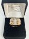 Chic and chunky 1940,s French diamond ring at Deco&Vintage Ltd - image 2