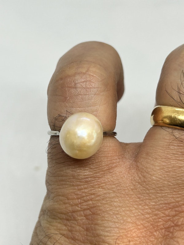 Lovely Edwardian natural pearl ring at Deco&Vintage Ltd - image 4