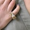 Vintage Frascarolo Italian Enamel Diamond Ruby and Gold Zebra Ring, Circa 1967 - image 4