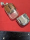 Antique silver & crocodile hip flask - image 3