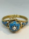 Beautiful Victorian pearl diamond enamel bangle at Deco&Vintage Ltd - image 3