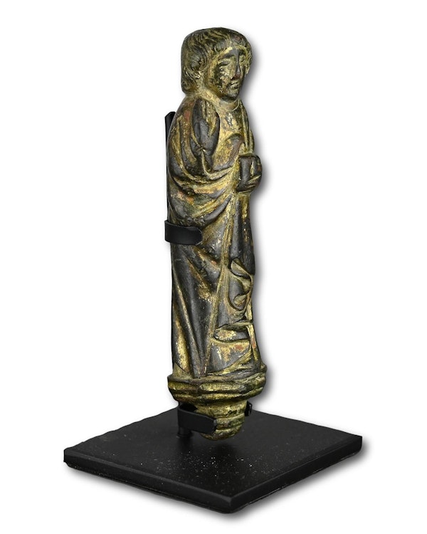 Bronze figure of Saint John the Evangelist. English, 15th century. - image 6
