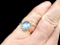 Antique moonstone and diamond cluster ring SKU: 7139 DBGEMS - image 2