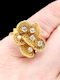 1960's woven gold and diamond dress ring SKU: 7138 DBGEMS - image 3