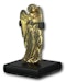 A gilt bronze figure of candle bearing angel. Probably French, 14th century. - image 3