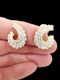 Fine diamond hoop earrings SKU: 7149 DBGEMS - image 2