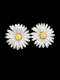 Modern daisy earrings by Stenzhorn SKU: 7144 DBGEMS - image 1