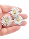 Modern daisy earrings by Stenzhorn SKU: 7144 DBGEMS - image 2