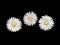 Modern daisy earrings by Stenzhorn SKU: 7144 DBGEMS - image 4