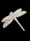 Fine Antique large diamond dragonfly SKU: 7143 DBGEMS - image 1