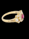 Antique Ruby and diamond cluster ring SKU: 7142 DBGEMS - image 3