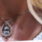 Deco Diamond and Aquamarine Pendant. - image 2