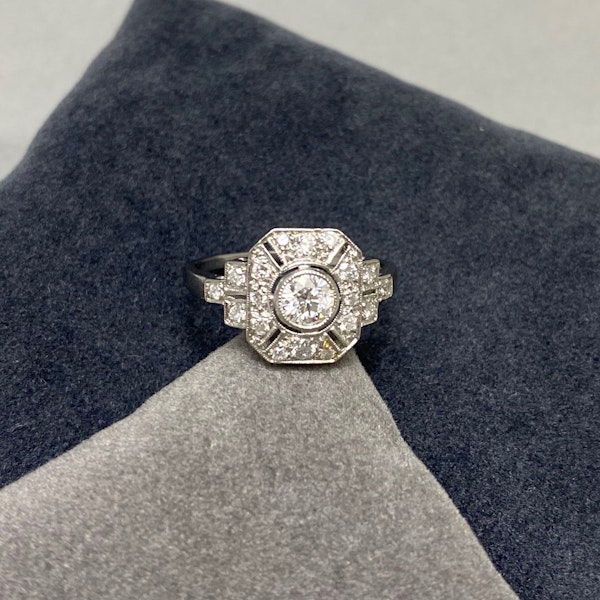 Diamond Ring in Platinum date circa 1950, SHAPIRO & Co since1979 - image 11