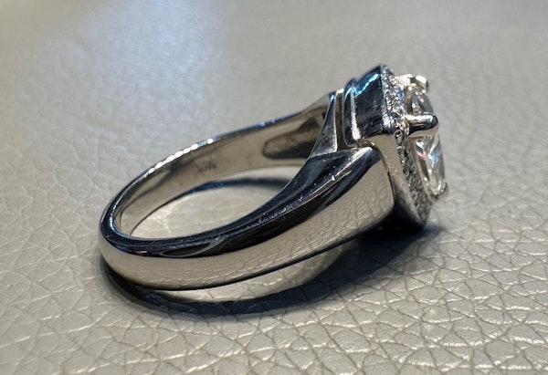 A Trillion cut Diamond ring - image 4