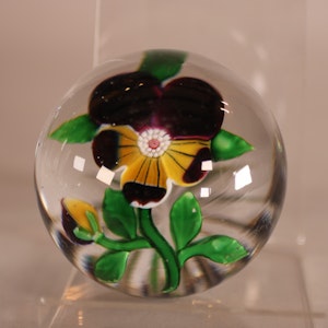 Baccarat pansy paperweight, 19th century