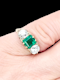 Gem emerald and diamond engagement ring SKU: 7151 DBGEMS - image 3