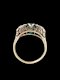 Gem emerald and diamond engagement ring SKU: 7151 DBGEMS - image 4