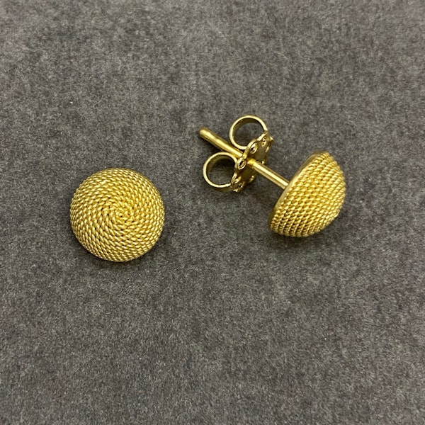 18ct Gold Earrings date London 1963, SHAPIRO & Co since1979 - image 10