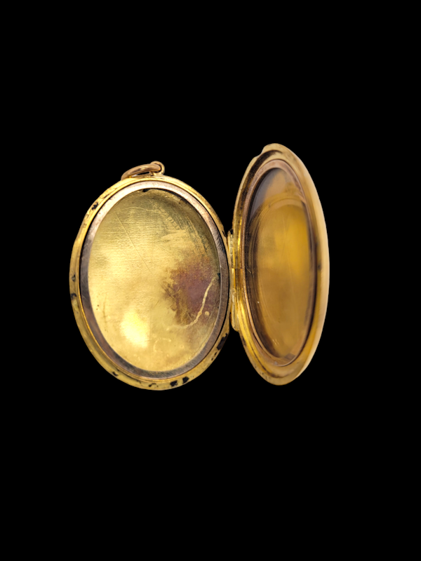 15ct gold oval locket SKU: 7170 DBGEMS - image 2