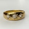 Antique Diamond 3 Stone Gypsy Ring. CHIQUE to ANTIQUE - image 1