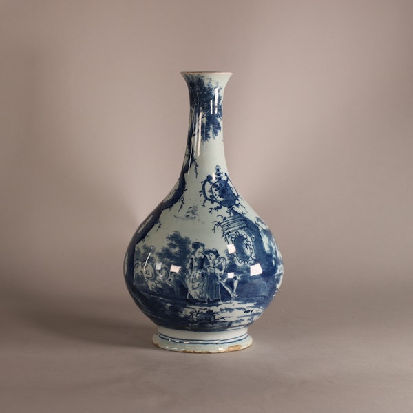 Rare Delft water bottle vase, circa 1750, London or Bristol - image 5