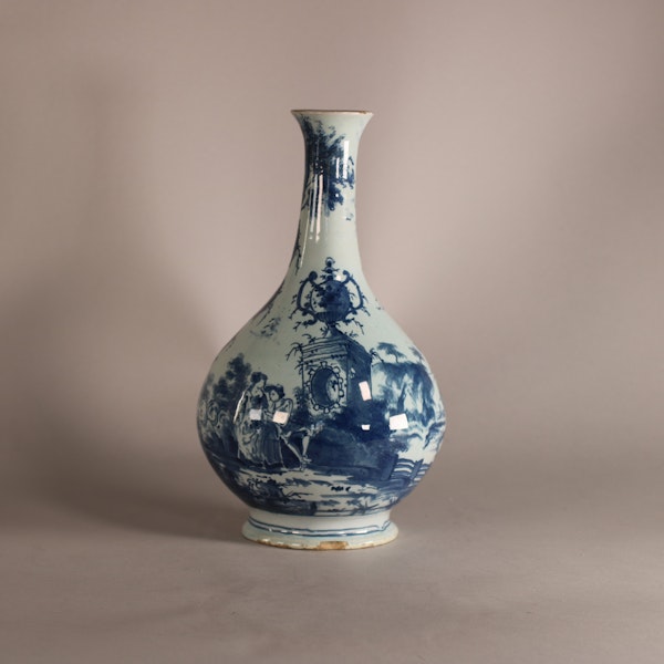 Rare Delft water bottle vase, circa 1750, London or Bristol - image 3