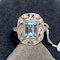 Aquamarine Diamond Ring in 18ct Gold/Platinum date circa 1950, SHAPIRO & Co since1979 - image 12