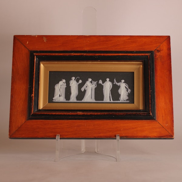 A framed Wedgwood jasperware muses plaque, 19th century - image 1