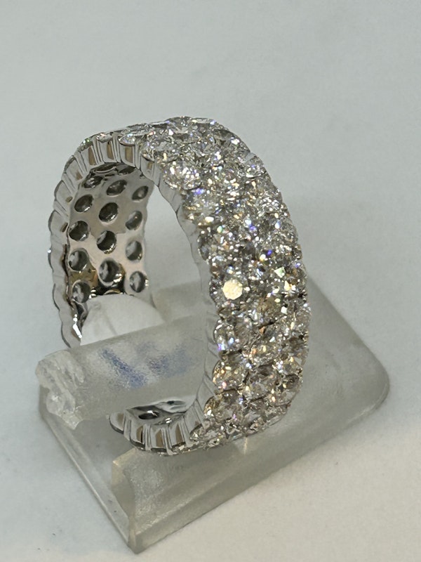Lovely and chic full eternity diamond ring at Deco&Vintage Ltd - image 5
