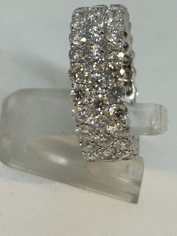 Lovely and chic full eternity diamond ring at Deco&Vintage Ltd - image 3