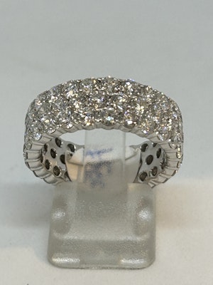 Lovely and chic full eternity diamond ring at Deco&Vintage Ltd