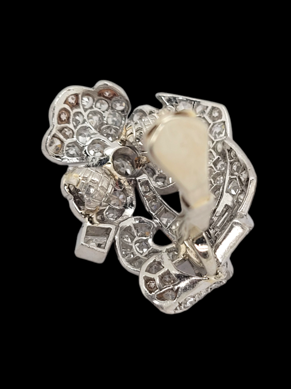 Art deco diamond diamond cuff earrings SKU: 7173 DBGEMS - image 3