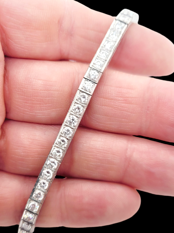 Art deco diamond line bracelet by Koch of Frankfurt SKU: 7174 DBGEMS - image 1