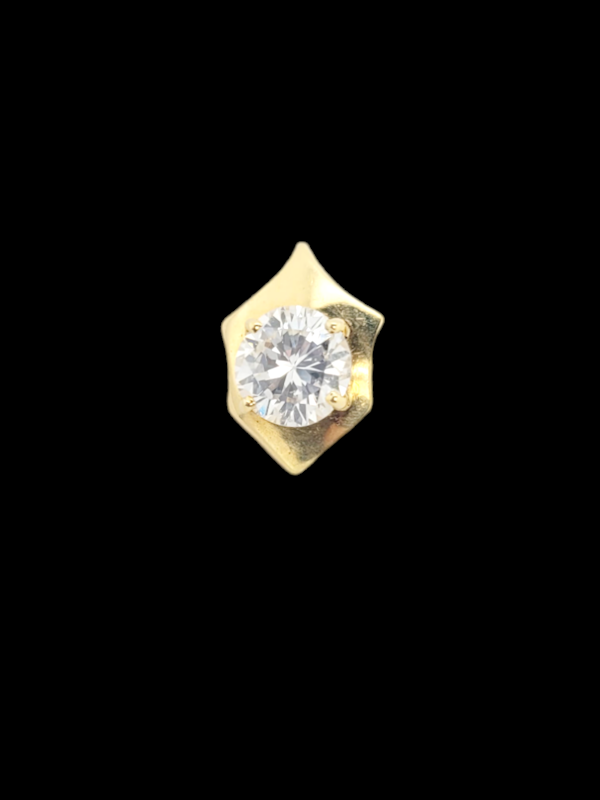 1.35ct old European transitional cut diamond pendant SKU: 7176 DBGEMS - image 1