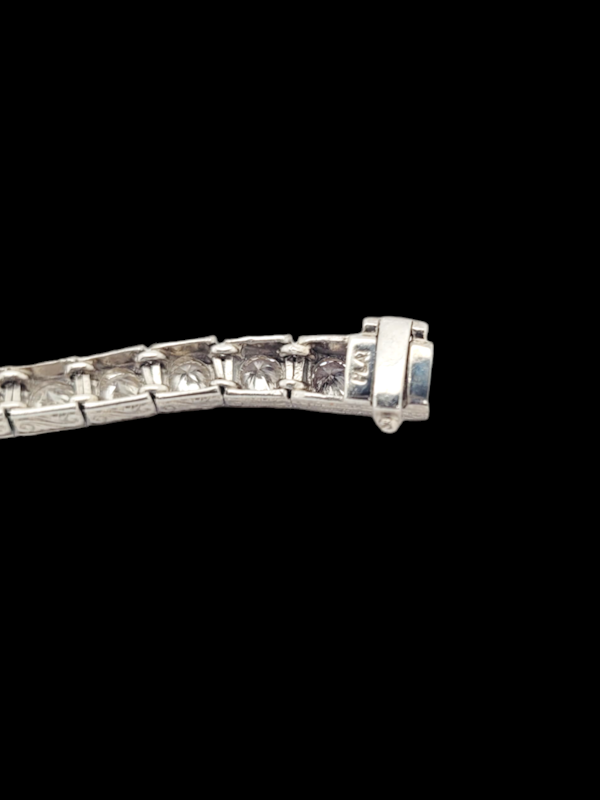 Art deco diamond tennis bracelet set in platinum SKU: 7179 DBGEMS - image 3