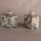 Pair of Chinese famille verte caddies with covers, Kangxi (1662-1722) - image 1