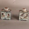Pair of Chinese famille verte caddies with covers, Kangxi (1662-1722) - image 4