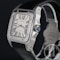 Cartier Santos 100 Steel 2656 Pre Owned 38mm Leather Strap - image 2