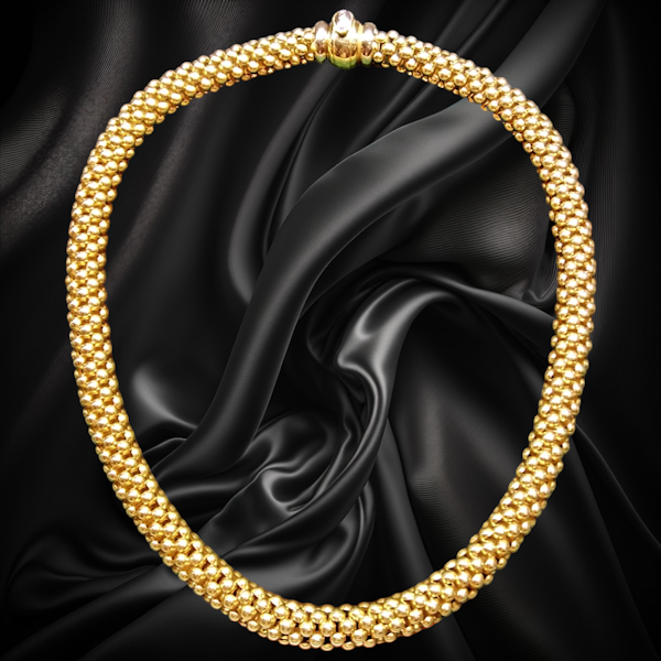 Vintage Fope 18ct Gold Necklace "Priofili Collection" - image 4