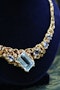 A Stunning 18 Carat Yellow Gold Aquamarine and Diamond Necklace, centrally set with an exceptional  Natural, Untreated Octagonal  Aquamarine of 27.11 Carats. Circa 1970. - image 6