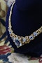 A Stunning 18 Carat Yellow Gold Aquamarine and Diamond Necklace, centrally set with an exceptional  Natural, Untreated Octagonal  Aquamarine of 27.11 Carats. Circa 1970. - image 4