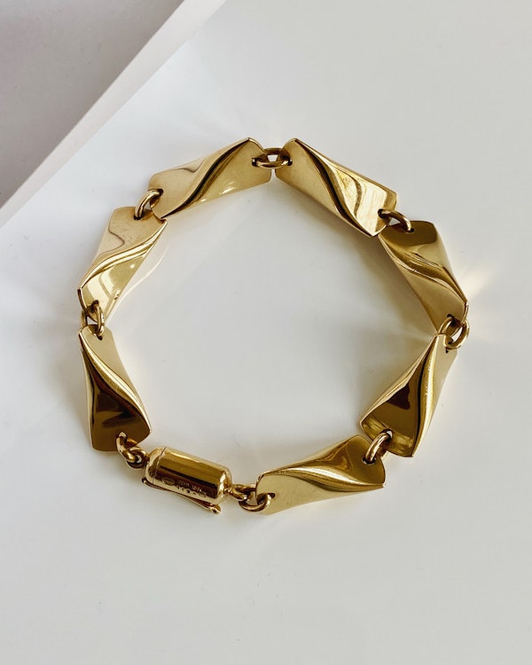 Georg Jensen 18k gold Butterfly bracelet - image 5
