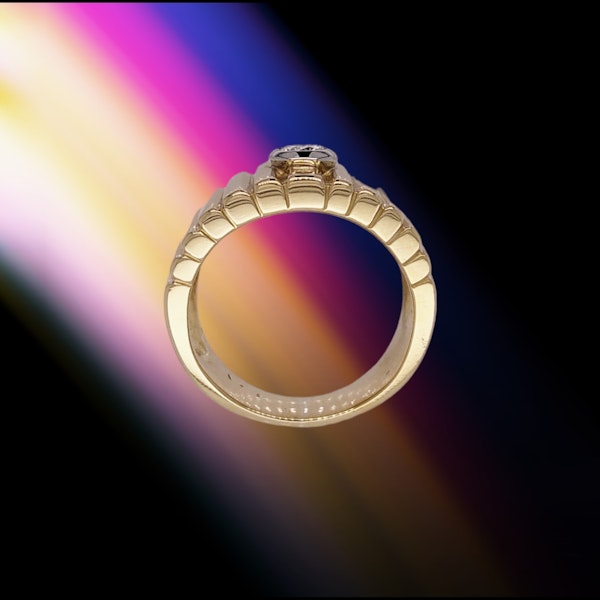 Vintage Italian Gold and Diamond Ring. - image 3